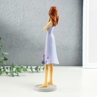 Сувенир полистоун "Девушка в сиреневом платье с цветами" 7,5х7х23,5 см - Фото 4