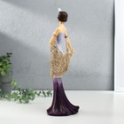 Сувенир полистоун "Леди в сиренево-фиолетовом платье с накидкой" 13х9х31,5 см - Фото 4