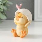 Фигурка полистоун «Утёнок со скорлупой и бабочкой», 6.5×5.5×8.5 см - Фото 4