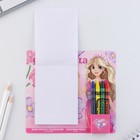 Набор: блок листов с раскраской и восковые мелки «С 8 марта» 10033155