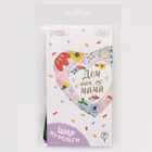 Воздушный шар фольгированный 18" «Дом там, где мама», сердце, с подложкой - Фото 3