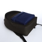 Спортивный рюкзак из текстиля на молнии TEXTURA, 20 литров, цвет хаки/синий - Фото 3