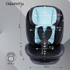 Автокресло детское поворотное Sweet Baby Ranger 360, крепление Isofix, группа 1/2/3 (0-36 кг), цвет чёрно-синий - Фото 4