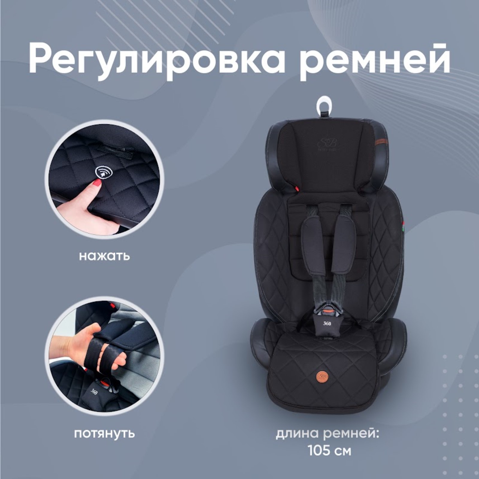 Автокресло поворотное Sweet Baby Suburban, группа 1/2/3 (0-36), 360 Isofix,  цвет чёрный (10299347) - Купить по цене от 16 492.00 руб. | Интернет  магазин SIMA-LAND.RU