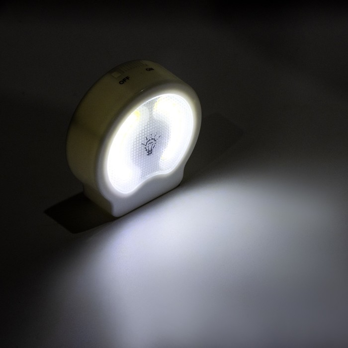 Фонарь-светильник "Мастер К", 220 лм, COB, 3 ААА, магнит, клейкая основа, 9 х 8.8 х 2.8 см - фото 1905101434