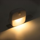 Фонарь-светильник с датчиком движения, 50 Лм, 3 ААА, магнит, клейкая основа, 7.5×7.5×2.5 см - Фото 6