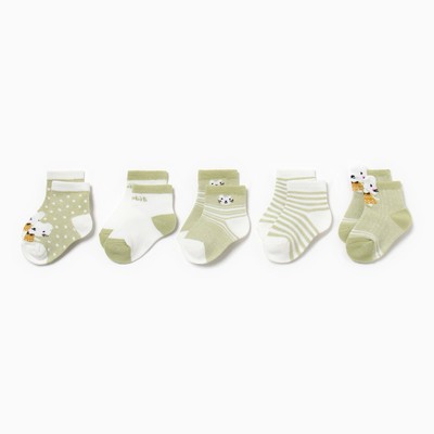 Носки детские MINAKU Rabbit, 5 пар, размер 9-12 см