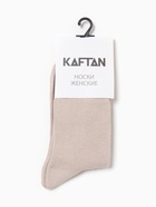 Носки женские KAFTAN Base, размер 36-39 (23-25 см), бежевые - Фото 4