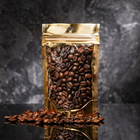 Пакет дой-пак, матовый, золотой, с прозрачной стенкой,10×15×6 см - Фото 1