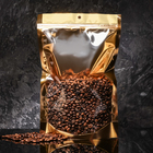 Пакет дой-пак, матовый, золотой, с прозрачной стенкой,20×30×8 см - Фото 2