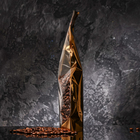 Пакет дой-пак, матовый, золотой, с прозрачной стенкой,20×30×8 см - Фото 3