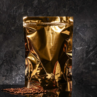 Пакет дой-пак, матовый, золотой, с прозрачной стенкой,20×30×8 см - Фото 4