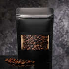 Пакет Zip-lock Крафт с прямоугольным окном, черный,10×15×3 см - Фото 2