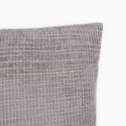 Наволочка декоративная Этель Velvet 43х43см, цвет серый, полиэстер - Фото 2