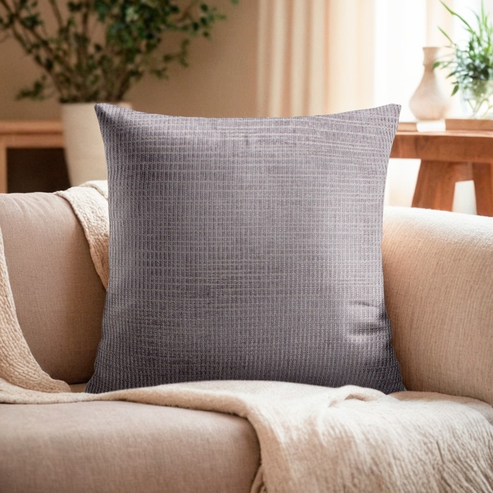 Наволочка декоративная Этель Velvet 43×43 см, цвет серый, полиэстер - Фото 1