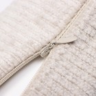 Наволочка декоративная Этель Velvet 43×43 см, бежевая - Фото 4