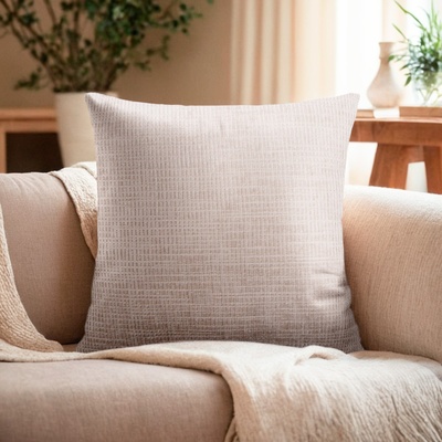 Наволочка декоративная Этель Velvet 43×43 см, цвет бежевый, полиэстер