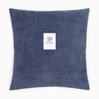 Наволочка декоративная Этель Velvet 43×43 см, цвет синий, полиэстер - Фото 5