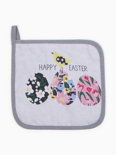 Прихватка Доляна "Яркой пасхи" 17х17 см, 35% хл, 65% пэ, ватин 250 г/м2