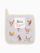 Прихватка «Доляна. Курочки», 17×17 см, 35% хлопок, 65% п/э, ватин 250 г/м² 9927507