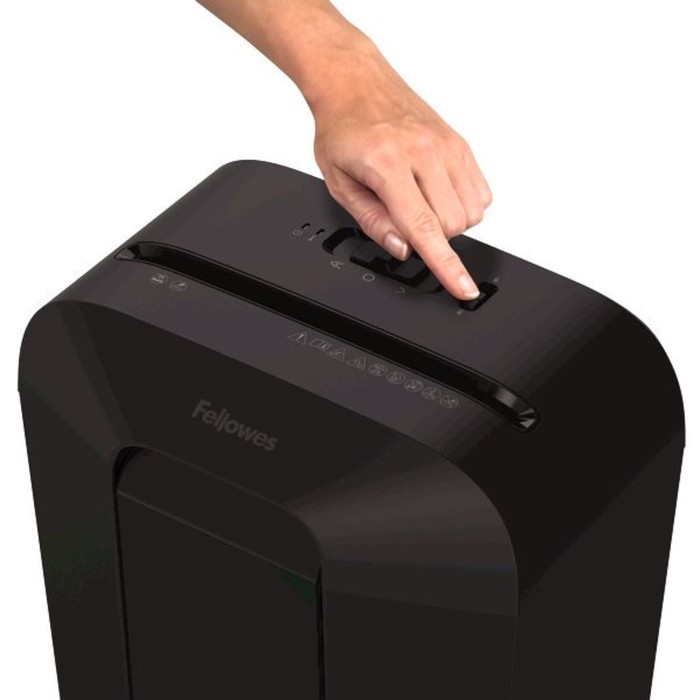 Шредер Fellowes PowerShred LX50 черный (секр.P-4) перекрестный 9лист. 17лтр. скрепки скобы   1029473 - фото 1908009985