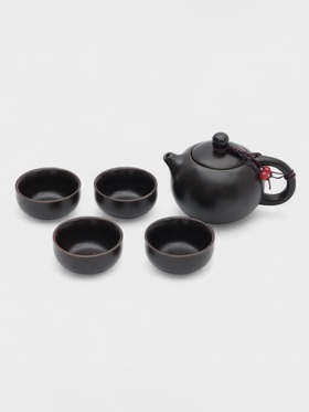 УЦЕНКА Набор для чайной церемонии 8 предметов, на 4 персоны,чашка 45 мл,чайник 180 мл.  микс 10301014