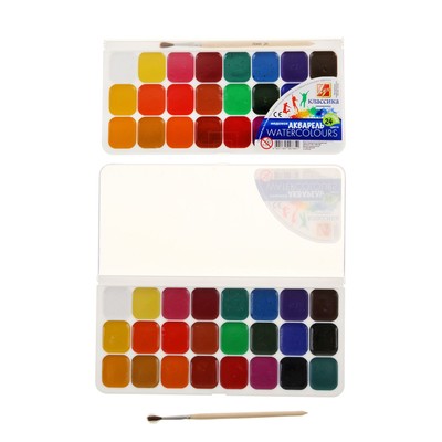УЦЕНКА Акварель «Луч» Классика, 24 цвета, с кистью