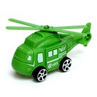 Грузовик «Военный автовоз», инерция, с техникой, 2 машины в наборе, в пакете - фото 23952066