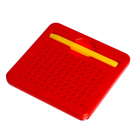 Планшет магнитный для рисования, 96 отверстий, МИКС, в пакете - фото 24688781