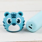 3D ручка Тигрёнок, работа с пластиком PLA, USB кабель питания, голубая - фото 8730542