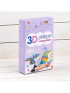 3D ручка Тигрёнок, работа с пластиком PLA, USB кабель питания, фиолетовая - Фото 9