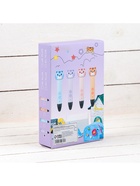 3D ручка Тигрёнок, работа с пластиком PLA, USB кабель питания, фиолетовая - фото 60939687