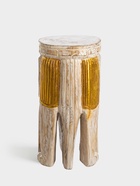 Табурет «Слон», 25×25×50 см, дерево албезия, белый - Фото 4