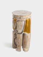 Табурет «Слон», 25×25×50 см, дерево албезия, белый - Фото 5