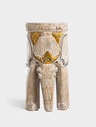 Табурет «Слон», 25×25×50 см, дерево албезия, белый - Фото 6