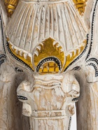 Табурет «Слон», 25×25×50 см, дерево албезия, белый - Фото 7