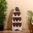 Подставка для бутылок «Лодка», 37×20×100 см, дерево албезия, белая - Фото 2