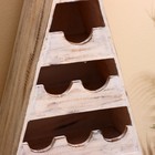 Подставка для бутылок «БарБали» 60×23×100 см, дерево албезия, белый - Фото 4