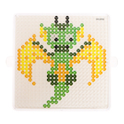 Аквамозаика «Дракончик зелёный», более 1000 шариков, 3 трафарета, в пакете - фото 3924029