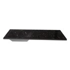 Раковина над стиральной машиной Uperwood Марсал 120 см, левая, черный мрамор - Фото 2