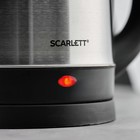 УЦЕНКА Чайник электрический Scarlett SC-EK21S24, металл, 2 л, 1800 Вт, серебристо-чёрный - Фото 8
