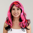 Карнавальный парик «Хвостики», цвет чёрно-розовый - Фото 2