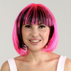 Карнавальный парик «Милашка», цвет чёрно-розовый - фото 109597462