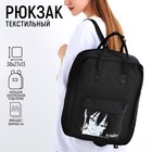 Рюкзак текстильный мамс "Anime", 38х27х13 см, цвет черный - фото 25435713