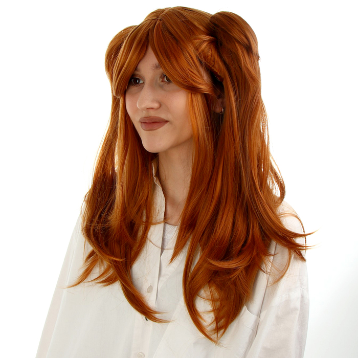 Карнавальный парик «Аниме» рыжий,с хвостами