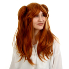 Карнавальный парик «Аниме» рыжий,с хвостами - Фото 4