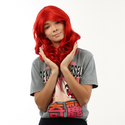 Парик «Аниме» огненно-рыжий