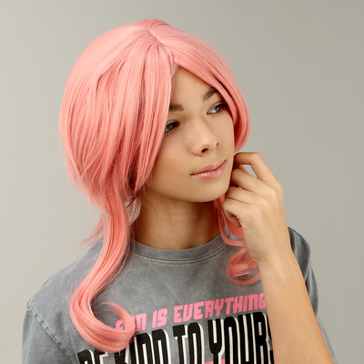 Парик «Аниме» цвет розовый
