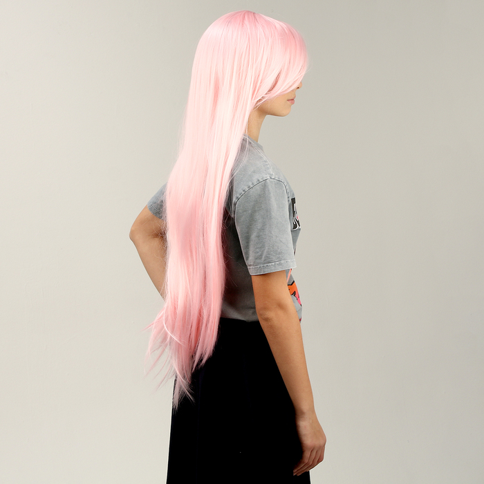 Карнавальный парик «Аниме» цвет розовый, длинный