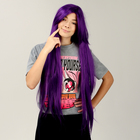 Карнавальный парик «Аниме» цвет фиолетовый, длинный - фото 23627504